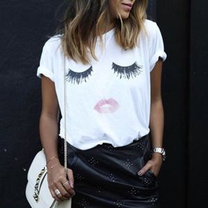 Women’s Eyelash & lip T-shirt